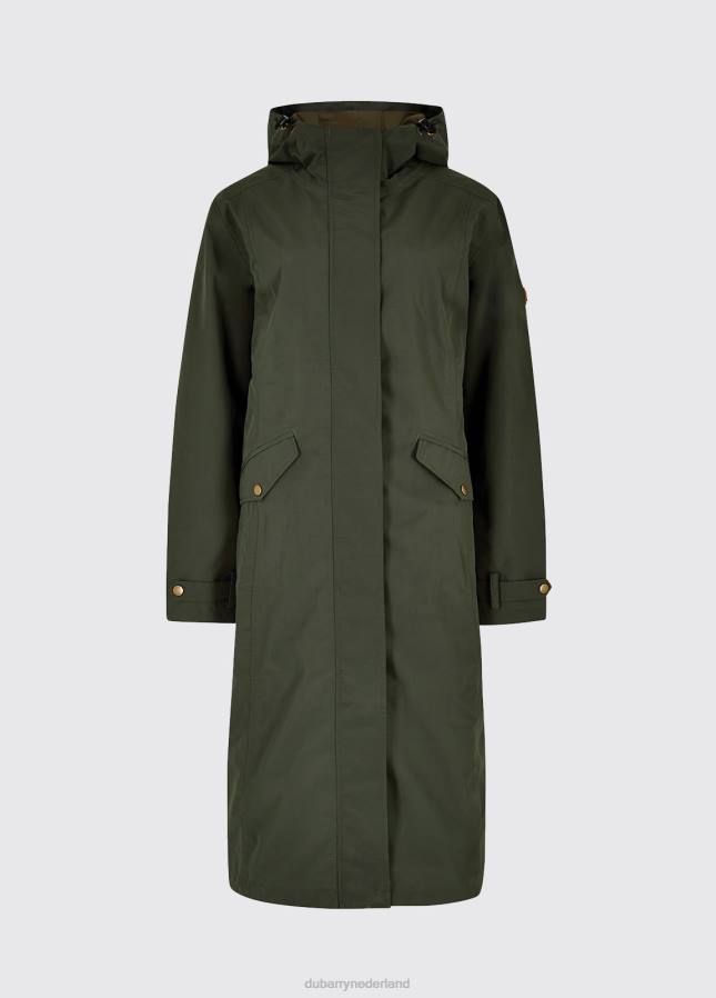 Dubarry Alderford waterdichte jas 80P6177 pesto Dubarry verkooppunten nederland
