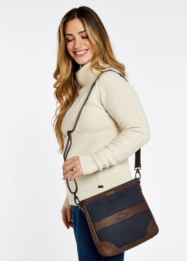 Dubarry Ardmore crossbodytas 80P6377 marine/bruin Dubarry verkooppunten nederland