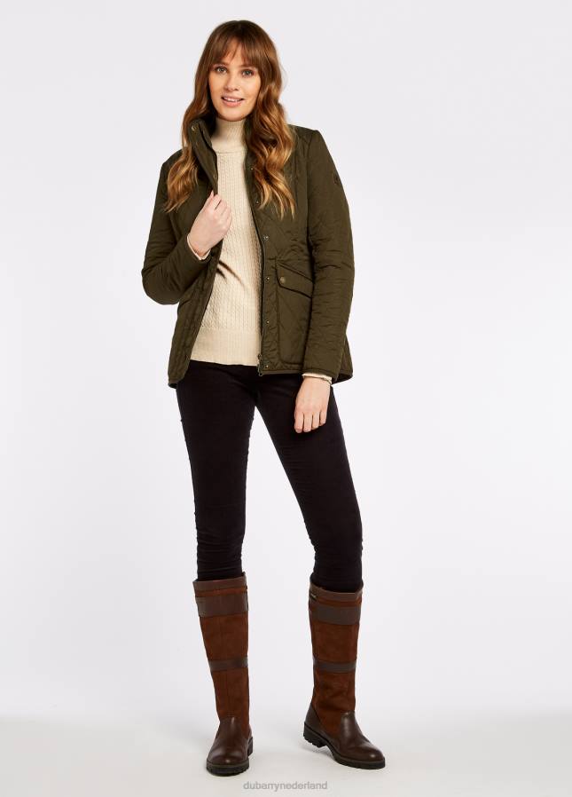 Dubarry Bettystown gewatteerde jas 80P6543 olijf Dubarry newport