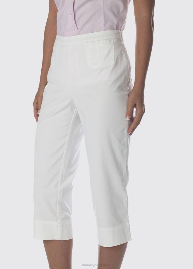 Dubarry Bluebell cropped broek 80P6824 wit Dubarry newport sailing boots