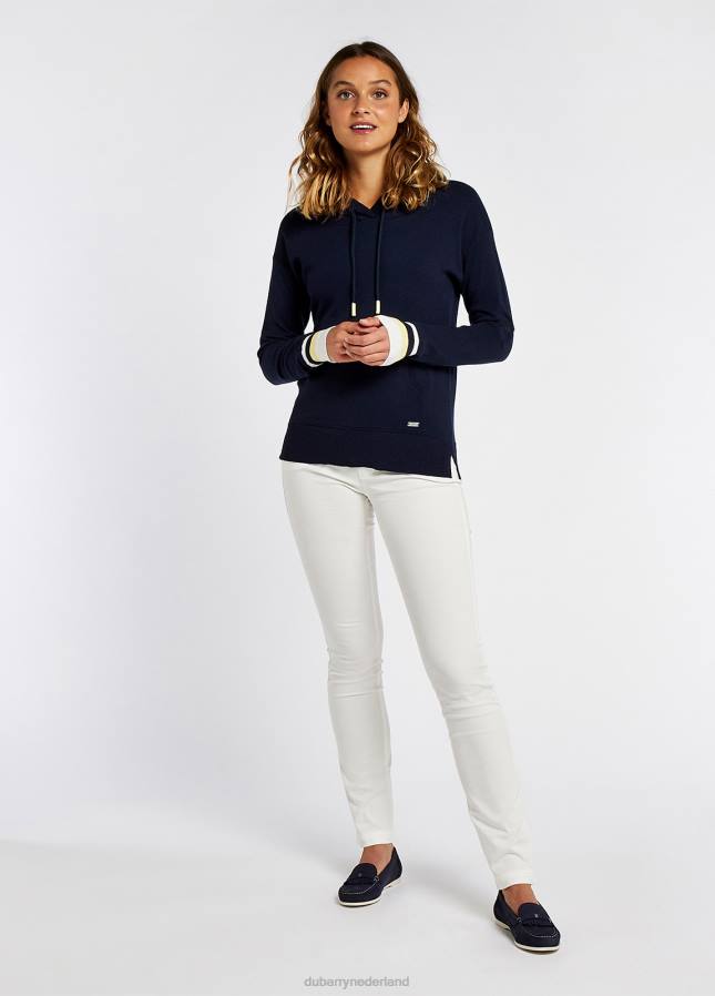 Dubarry Burncourt trui met capuchon 80P6167 marine Dubarry verkooppunten nederland