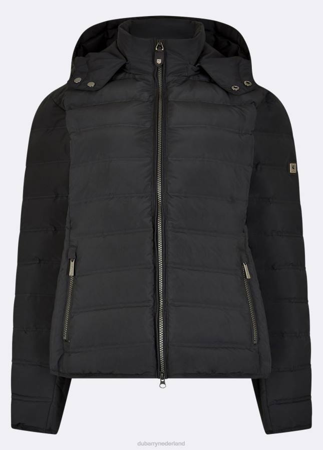 Dubarry Kilkelly gewatteerde jas 80P6525 zwart Dubarry necklace