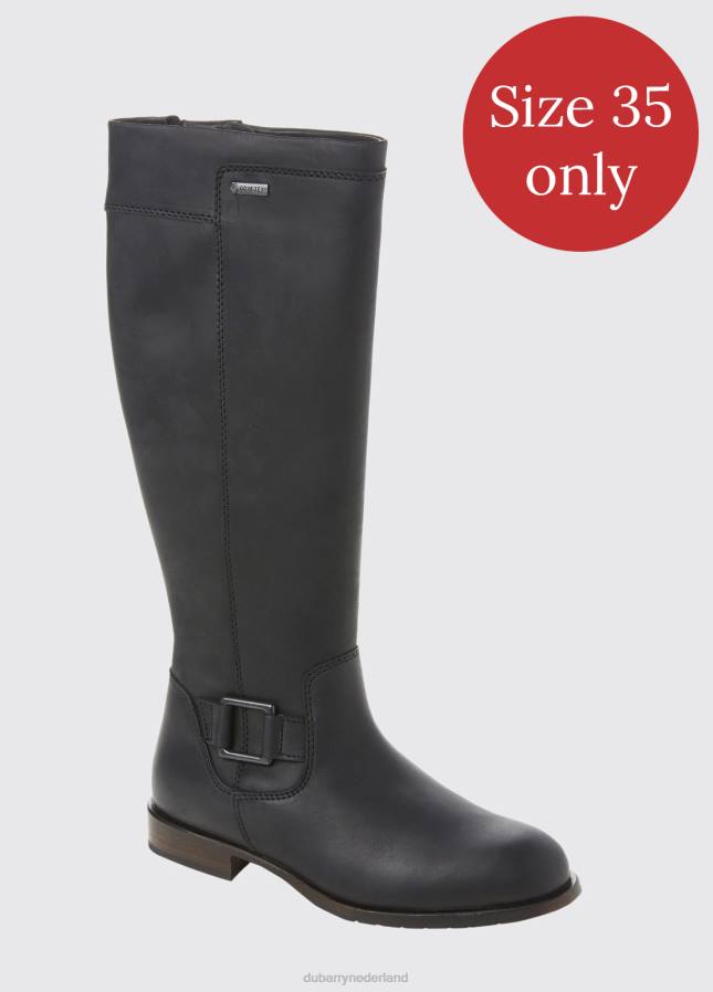 Dubarry Limerick leren laars met zool 80P6687 zwart Dubarry verkooppunten nederland