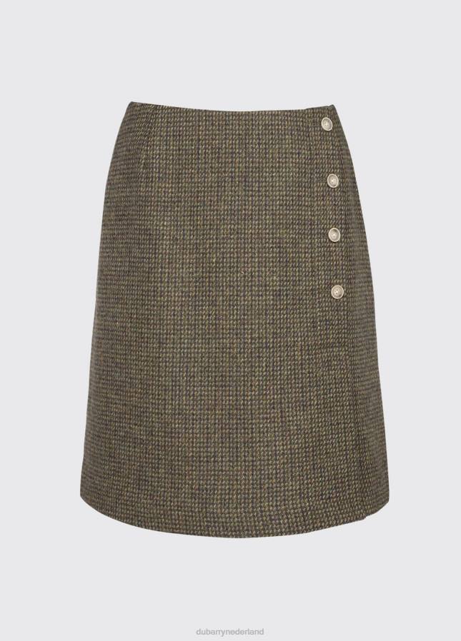 Dubarry Marjolein slanke tweed rok 80P6620 heide Dubarry necklace