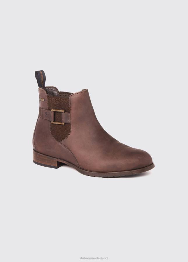 Dubarry Monaghan leren laars met zool 80P6660 oude rum Dubarry necklace