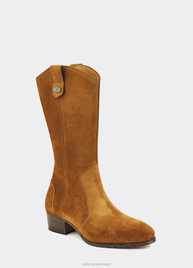 Dubarry Portobello leren laars met zool 80P6583 kameel Dubarry newport