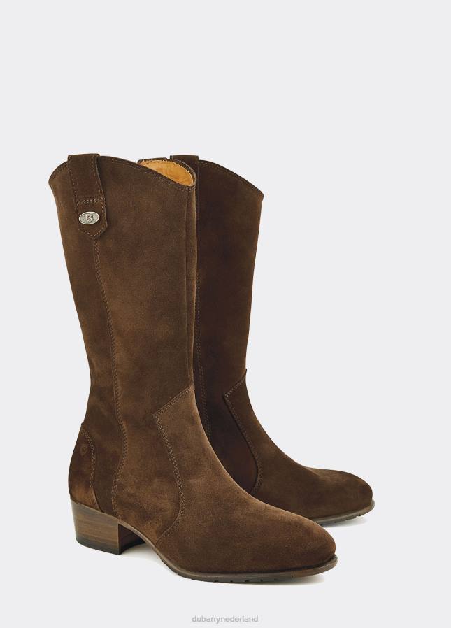 Dubarry Portobello leren laars met zool 80P6595 sigaar Dubarry necklace