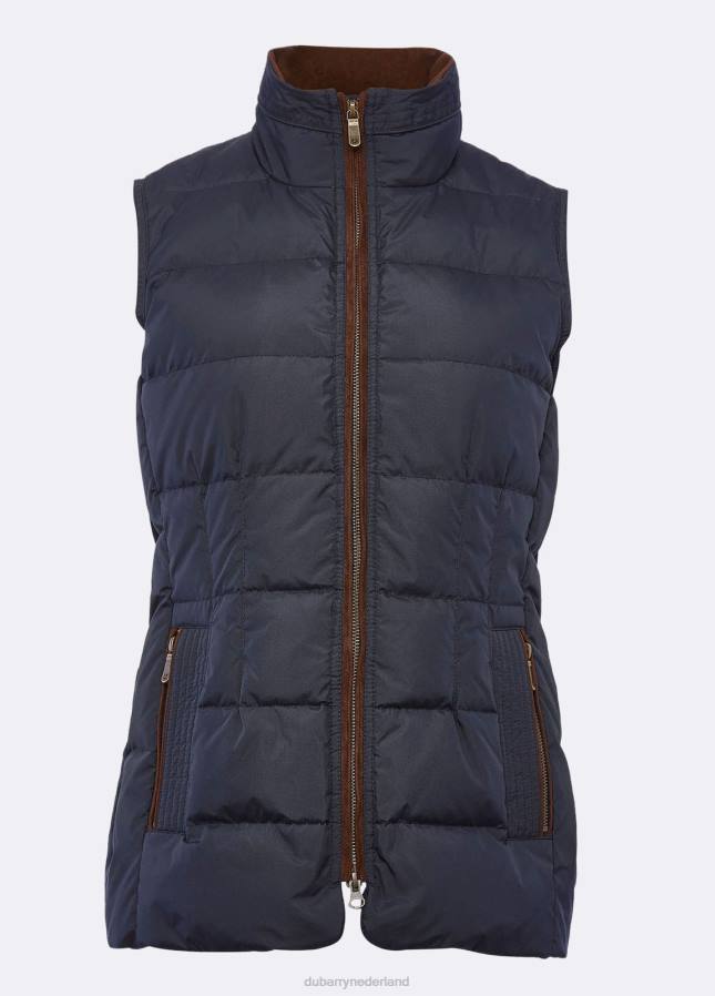 Dubarry Spiddal gewatteerd gilet 80P6222 marine multi Dubarry verkooppunten nederland