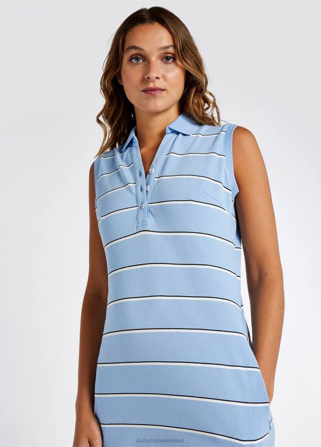 Dubarry Wilford gestreepte polojurk 80P6144 lichte hemel Dubarry newport sailing boots