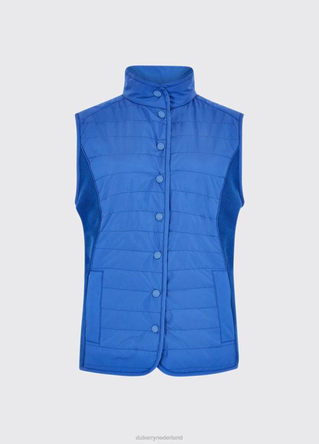 Dubarry bodywarmer met baaizicht 80P6781 koningsblauw Dubarry nederland