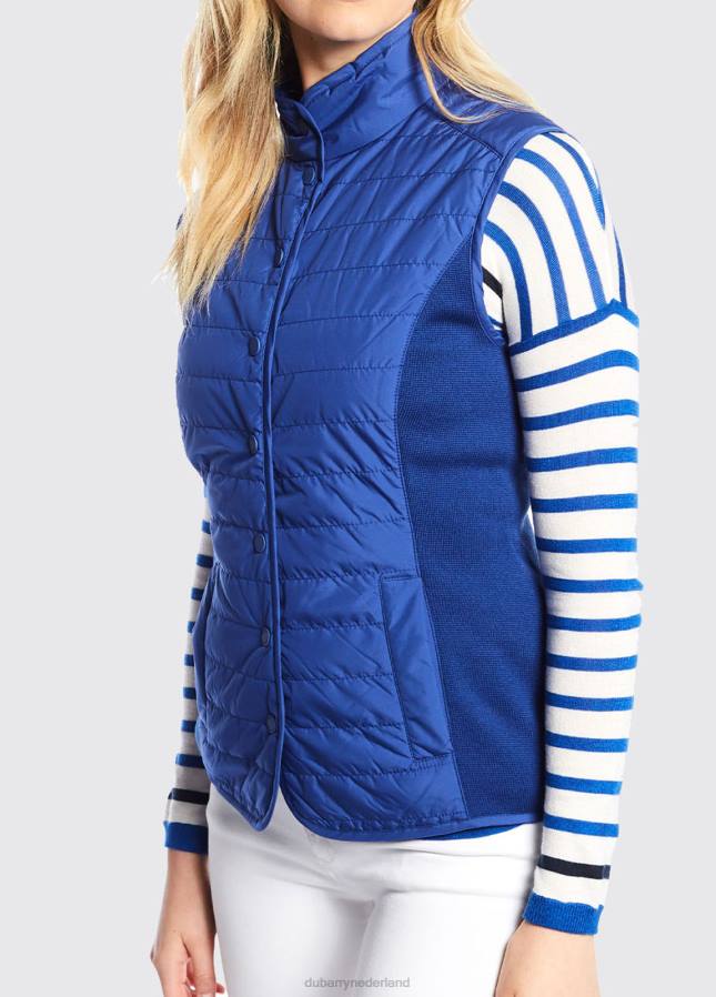 Dubarry bodywarmer met baaizicht 80P6781 koningsblauw Dubarry nederland