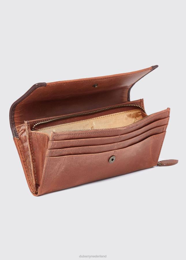 Dubarry collinstown leren portemonnee 80P6508 kastanje Dubarry newport