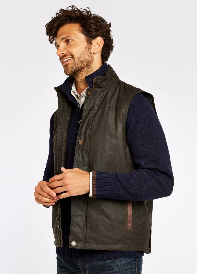 Dubarry eendagsvliegen gilet van was 80P61001 olijf Dubarry nederland