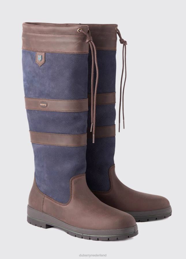 Dubarry galway slimfit countrylaars 80P699 marine/bruin Dubarry newport sailing boots