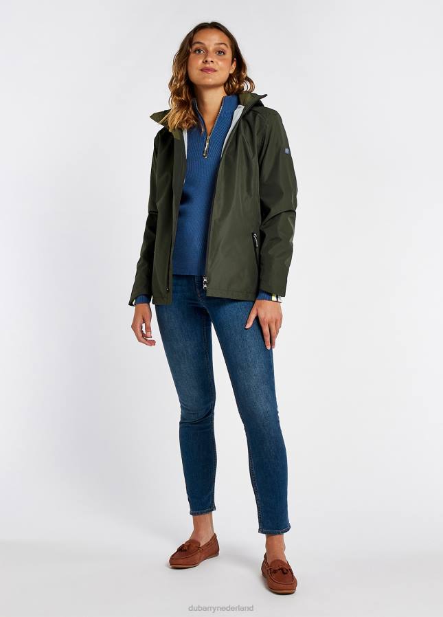 Dubarry garryvoe waterdichte jas 80P6130 pesto Dubarry necklace