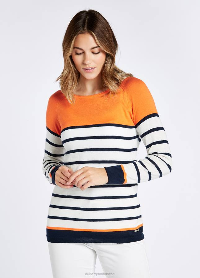 Dubarry glenties trui 80P6675 wit Dubarry necklace