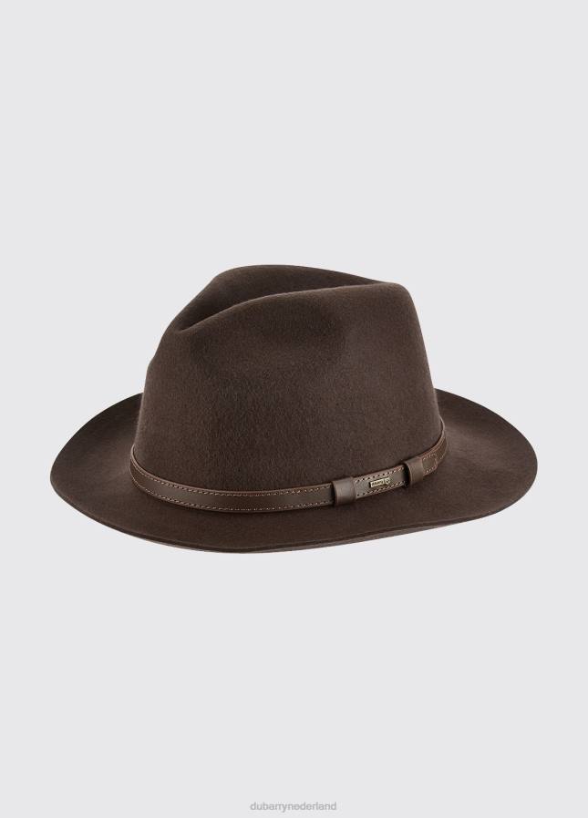 Dubarry grens fedora hoed 80P6391 bruin Dubarry nederland