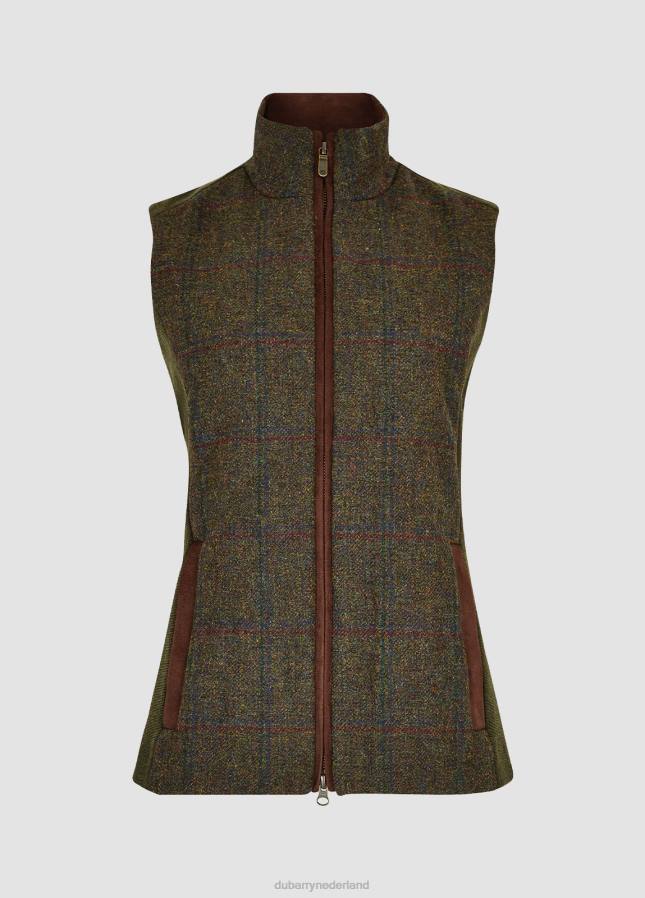 Dubarry jeneverbes tweed gilet 80P6510 hemlock Dubarry necklace