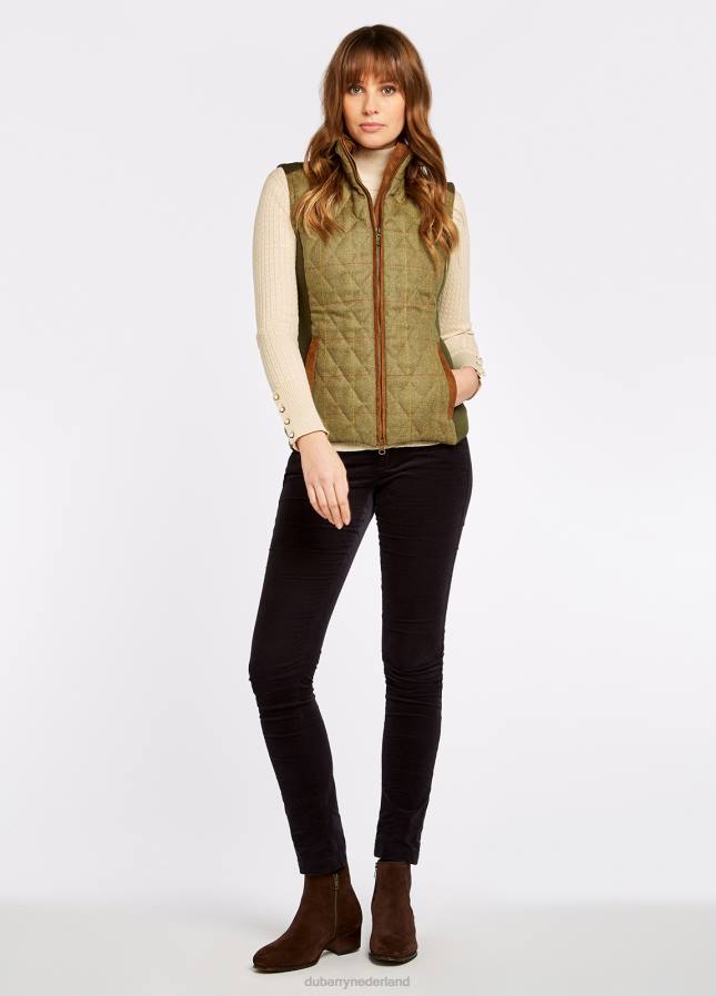 Dubarry jeneverbes tweed gilet 80P6532 iep Dubarry verkooppunten nederland
