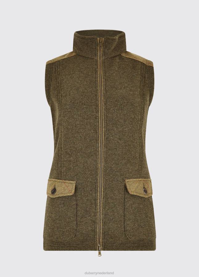 Dubarry kersenhouten gilet 80P6246 schemerig groen Dubarry nederland