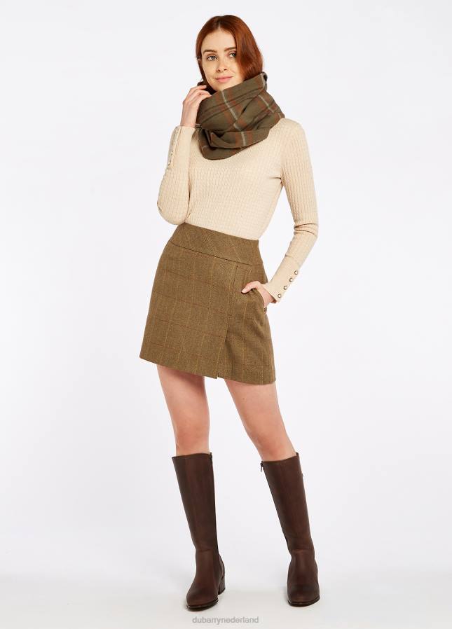 Dubarry klokbloemige tweed rok 80P6480 iep Dubarry necklace