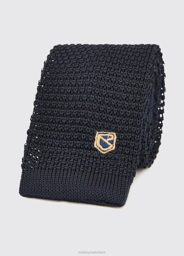 Dubarry knockroe gebreide zijden stropdas 80P61166 marine Dubarry nederland