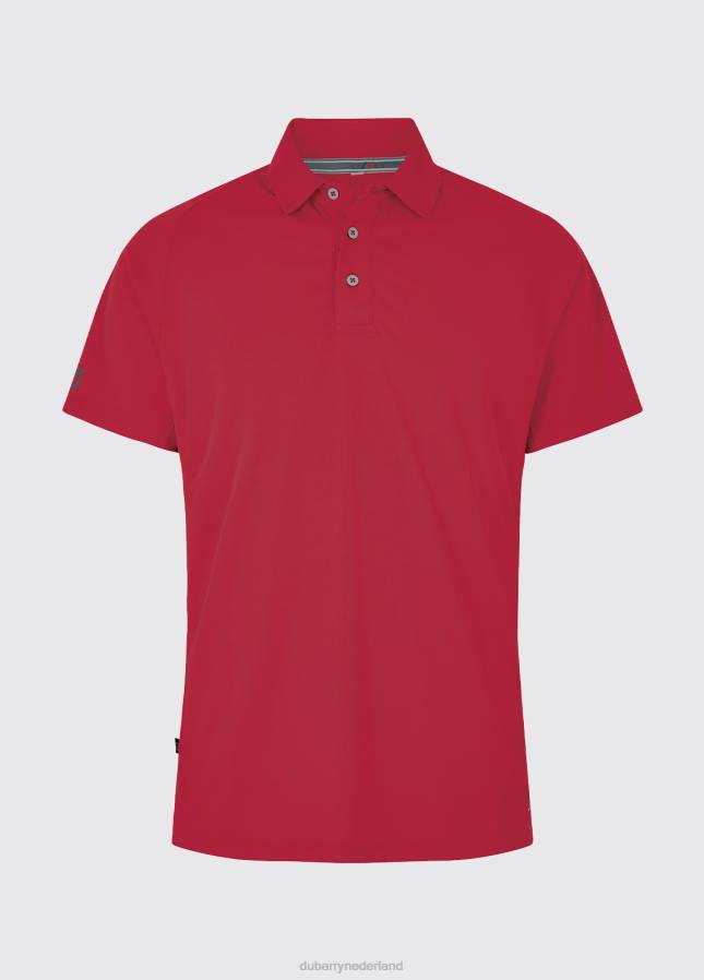 Dubarry menton technische polo 80P6958 rood Dubarry newport
