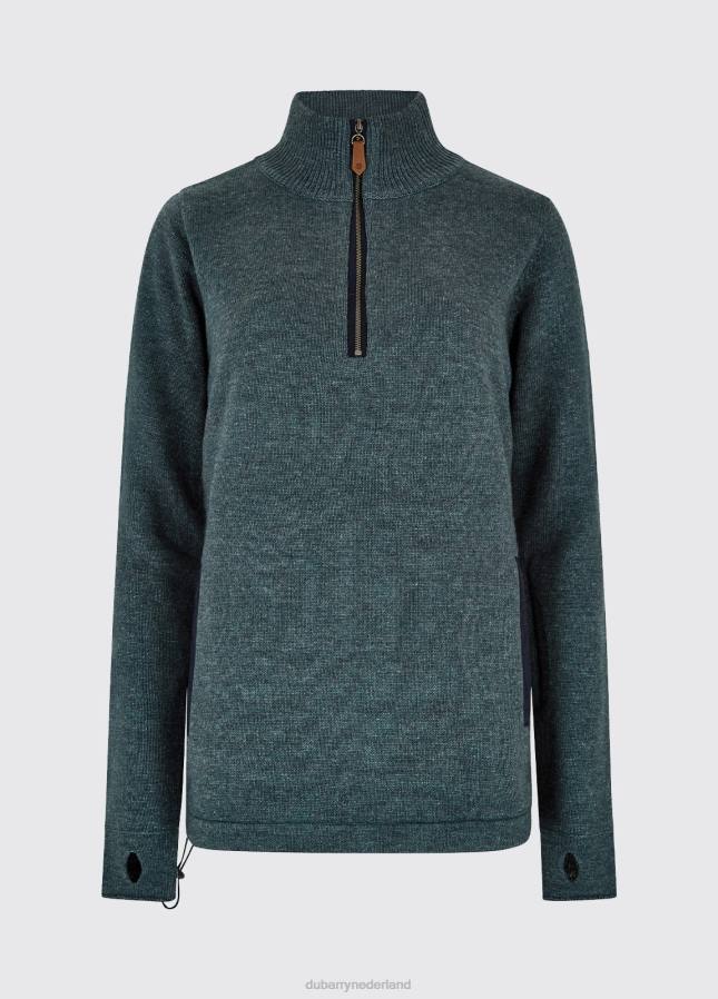 Dubarry morrisey trui met ritshals 80P6545 donkere kiezelsteen Dubarry necklace