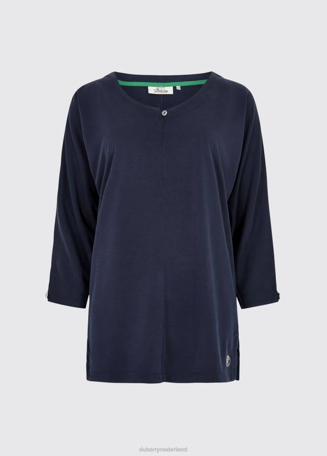 Dubarry mountlucas top met 3/4 mouwen 80P6731 marine Dubarry nederland