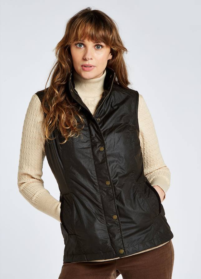 Dubarry pakenham wax gilet 80P6197 kopergroen Dubarry verkooppunten nederland
