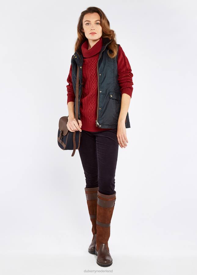 Dubarry pembroke wax gilet 80P6516 middernacht Dubarry nederland