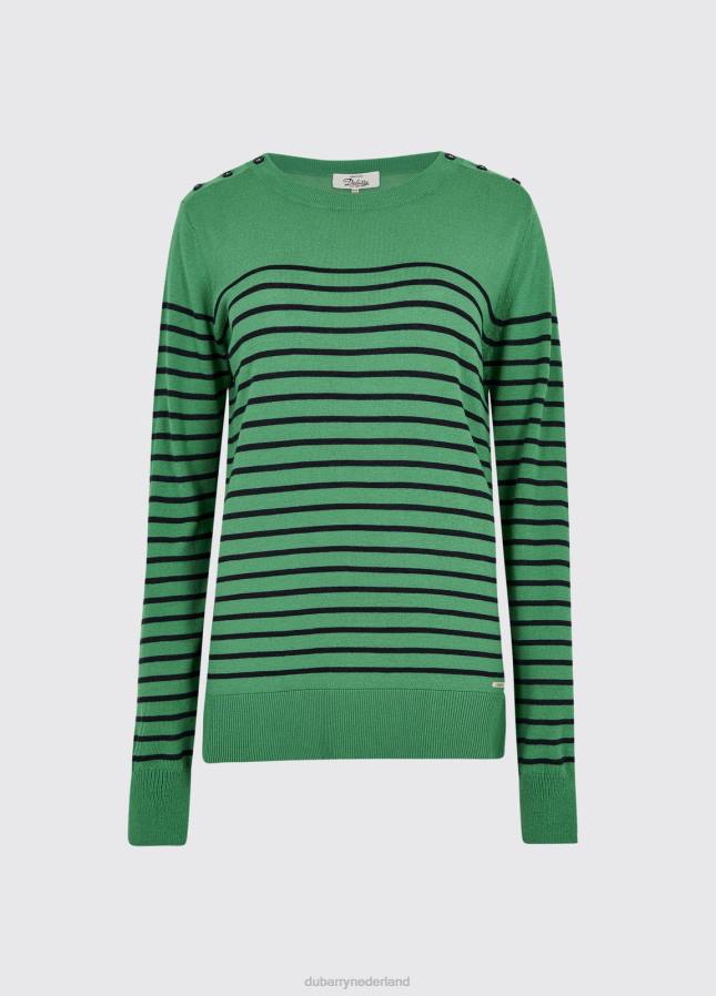 Dubarry portlaw lichtgewicht trui 80P6547 Kelly groen Dubarry verkooppunten nederland