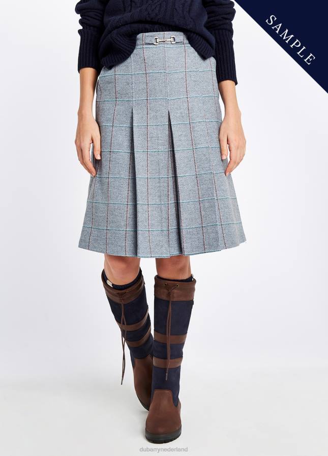 Dubarry sparren tweed rok 80P6636 blauwe heide Dubarry nederland