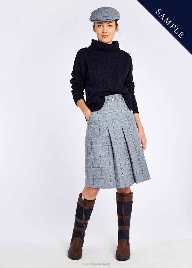 Dubarry sparren tweed rok 80P6636 blauwe heide Dubarry nederland
