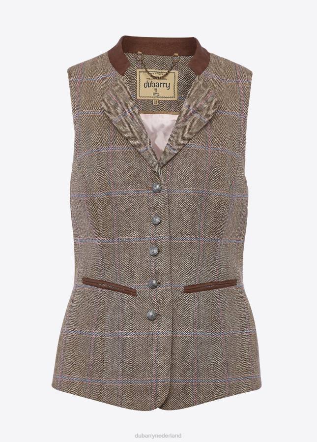 Dubarry spindel tweed gilet 80P6491 houtroos Dubarry nederland