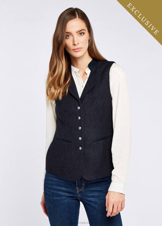 Dubarry spindel tweed gilet 80P6690 marine Dubarry necklace