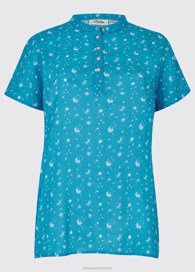 Dubarry top met watervalprint 80P6297 korenbloem Dubarry verkooppunten nederland