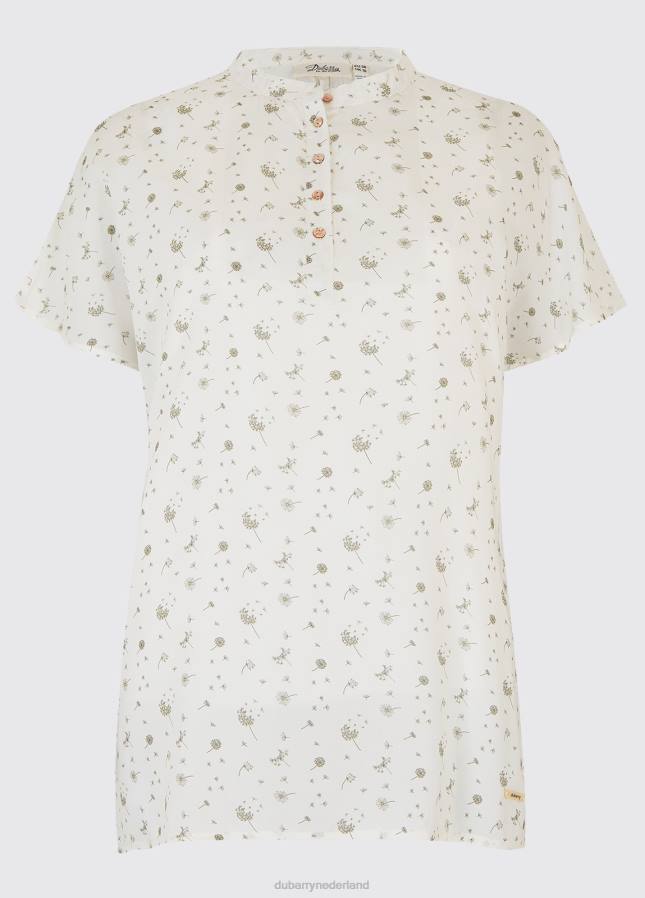 Dubarry top met watervalprint 80P6763 wit Dubarry newport