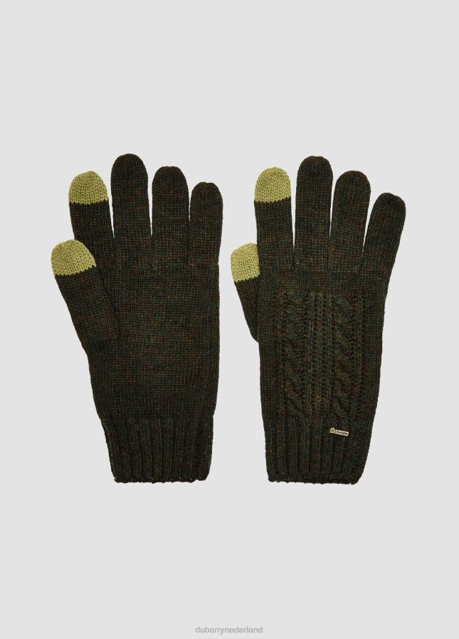 Dubarry tory gebreide handschoenen 80P6682 olijf Dubarry verkooppunten nederland