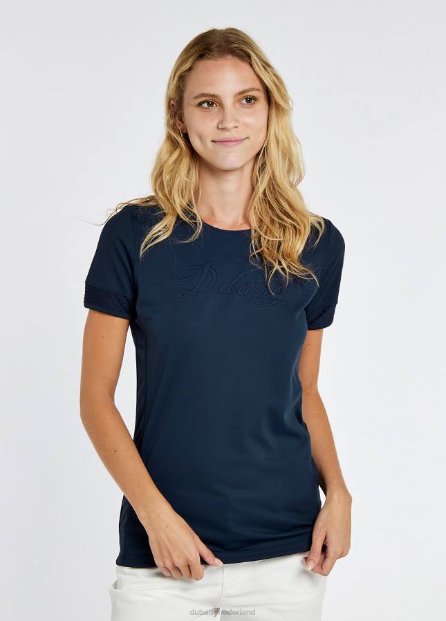 Dubarry versiering actief t-shirt 80P6151 marine Dubarry nederland