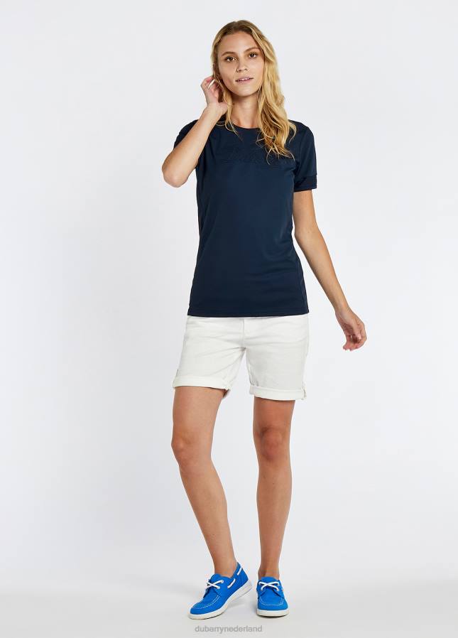 Dubarry versiering actief t-shirt 80P6151 marine Dubarry nederland
