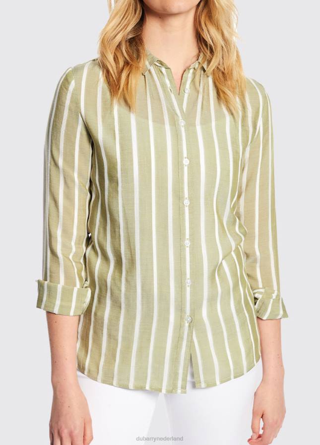Dubarry violet overhemd 80P6798 khaki Dubarry newport