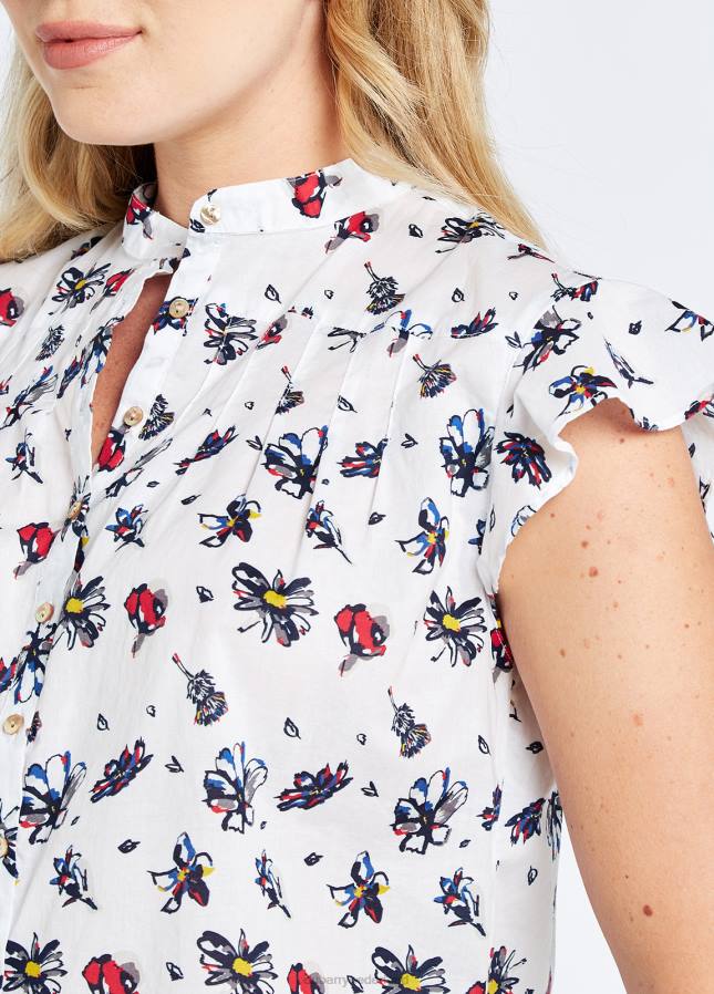 Dubarry wilder overhemd 80P6779 wit multi Dubarry newport sailing boots