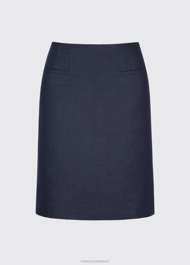 Dubarry zonnebloem linnen dames rok 80P6783 marine Dubarry newport