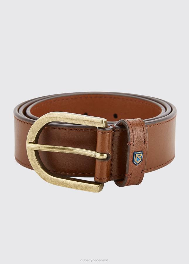 Dubarry porthall leren riem 80P61031 kastanje Dubarry nederland