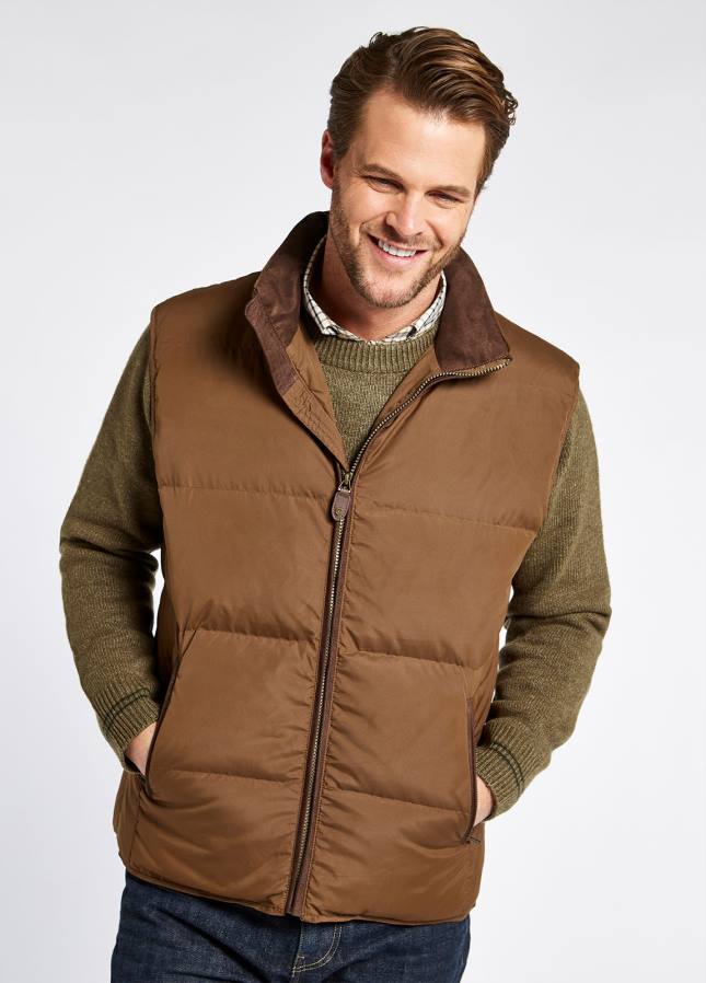 Dubarry Graystown donsgevuld gilet 80P6993 okkernoot Dubarry newport