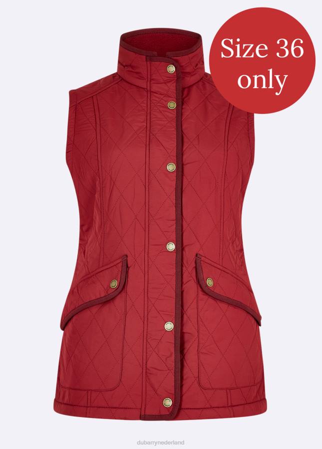 Dubarry Clonmel gewatteerd gilet 80P6710 robijn Dubarry necklace