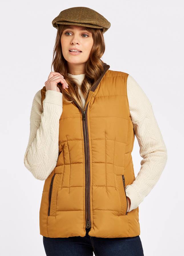 Dubarry Spiddal gewatteerd gilet 80P6488 amber Dubarry newport