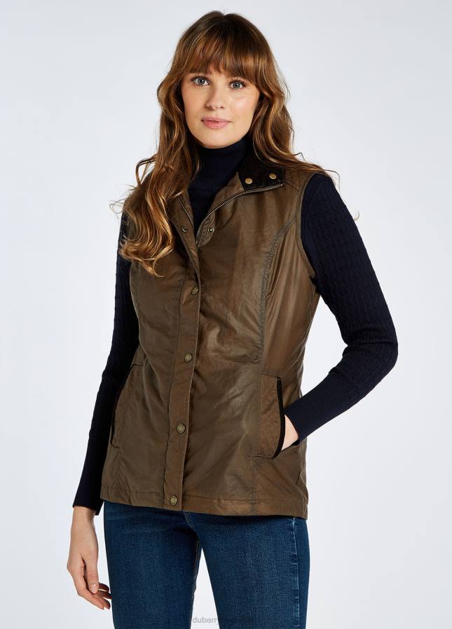 Dubarry pakenham wax gilet 80P6220 gember Dubarry necklace