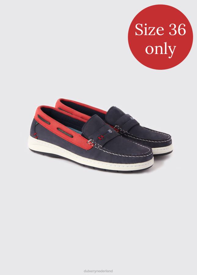 Dubarry Havana dekschoenen 80P6762 denim/rood Dubarry verkooppunten nederland